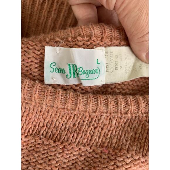 Vintage 1970’s Tunic Bell Sleeve Soft Knit Boat Neck Sweater Sz M Hippie Boho - Picture 6 of 7